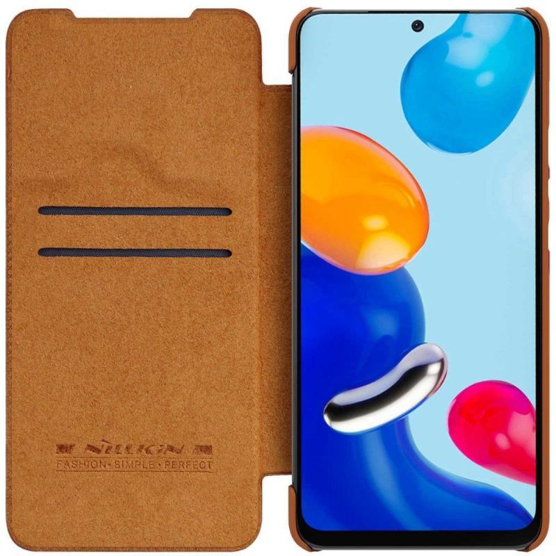 Etui Folio do Xiaomi Redmi Note 11 / Note 11S Seria Qin Efekt Skóry