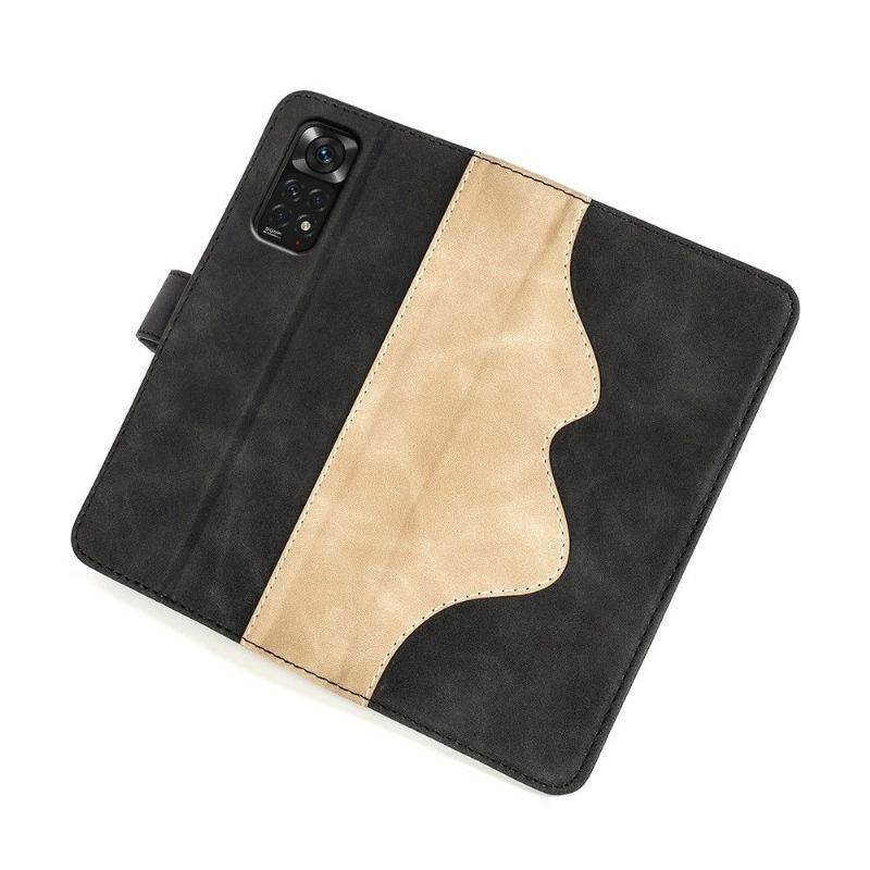 Etui Folio do Xiaomi Redmi Note 11 / Note 11S Skórzany Futerał Bicolor Folio Stojak