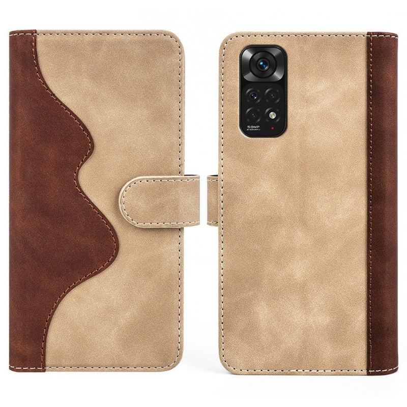 Etui Folio do Xiaomi Redmi Note 11 / Note 11S Skórzany Futerał Bicolor Folio Stojak