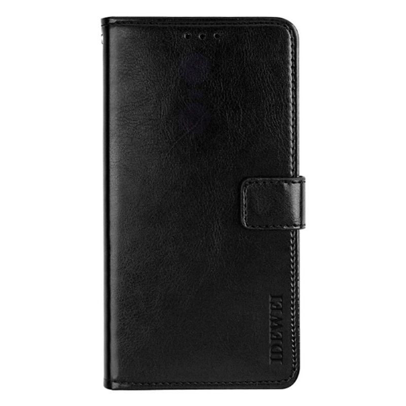 Etui Folio do Xiaomi Redmi Note 11 / Note 11S Skórzany Futerał Idewei Folio Efekt Skóry