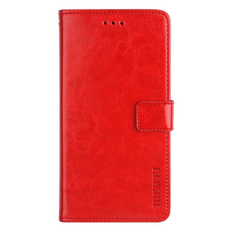 Etui Folio do Xiaomi Redmi Note 11 / Note 11S Skórzany Futerał Idewei Folio Efekt Skóry