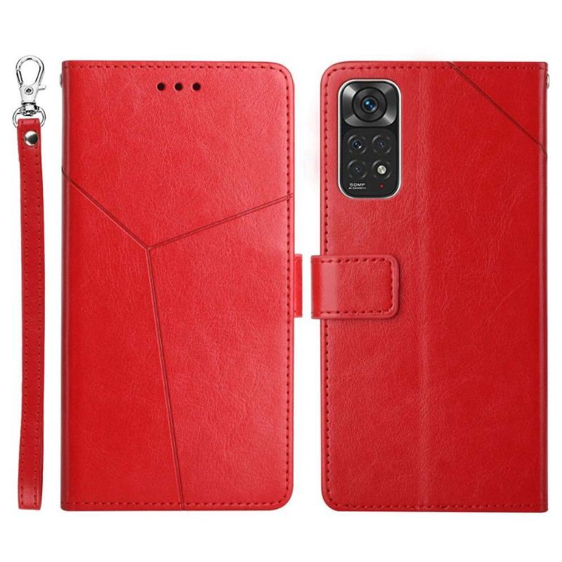 Etui Folio do Xiaomi Redmi Note 11 / Note 11S Y Lines Efekt Skóry