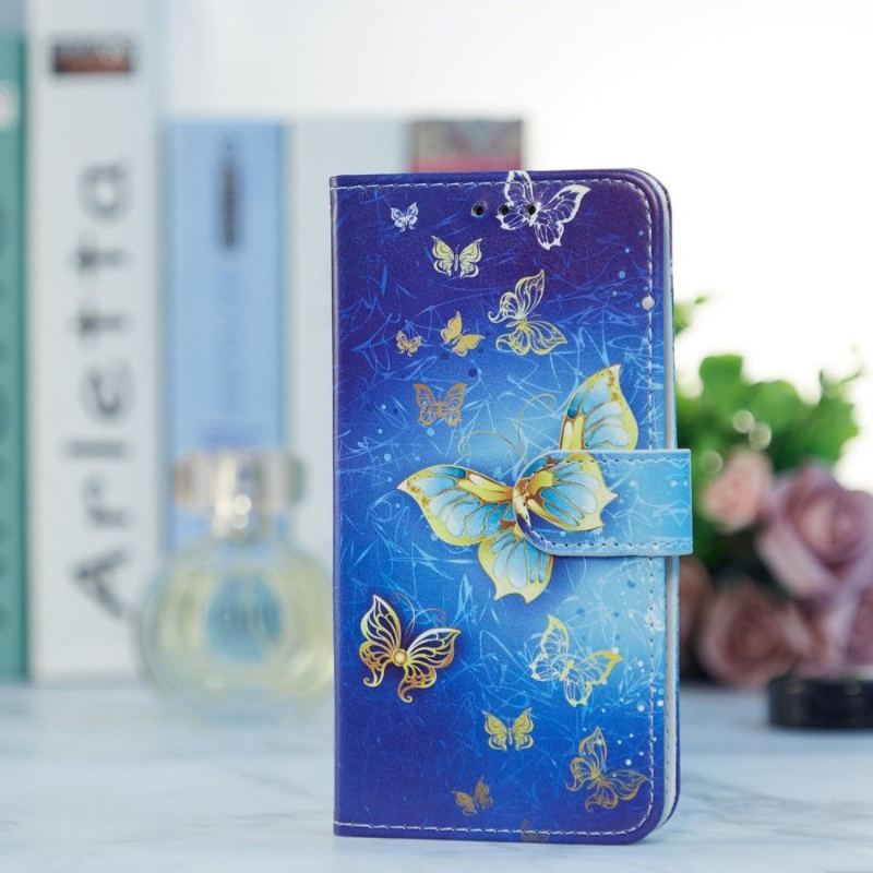 Etui Na Telefon Pokrowce do Xiaomi Redmi Note 11 / Note 11S Biznes Złoty Motyl