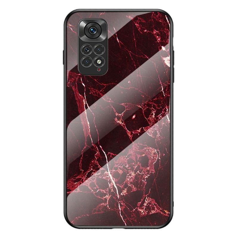 Futerały do Xiaomi Redmi Note 11 / Note 11S Marble Lina Szkło Hartowane