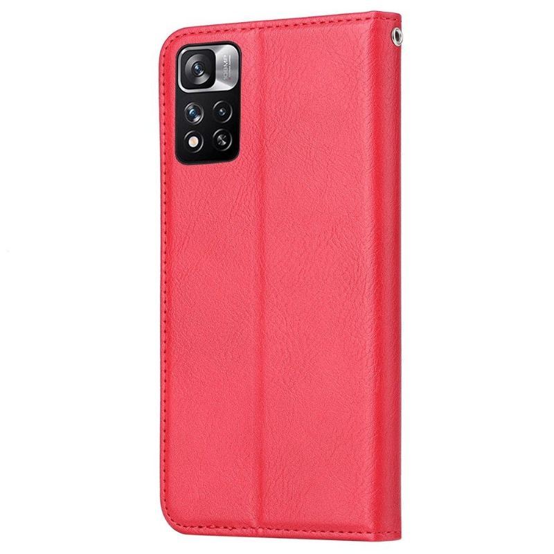 Obudowa Etui Na Telefon do Xiaomi Redmi Note 11 / Note 11S Stojak Case Efekt Skórzany