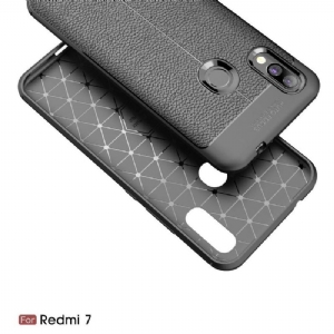 Etui do Xiaomi Redmi 7 Biznes Żel Wykończeniowy Ze Sztucznej Skóry