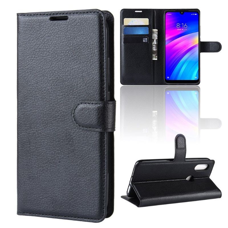 Etui do Xiaomi Redmi 7 Obrzeża Skórzane Etui Na Karty W Stylu