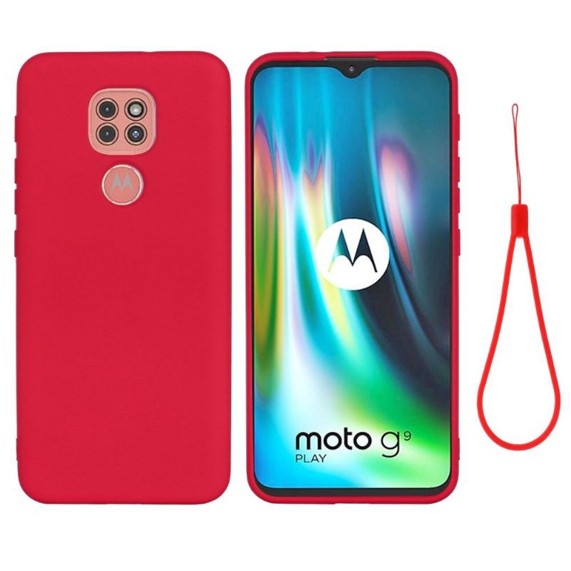 Etui do Motorola Moto G9 Play Biznes Puro Płynny Silikon