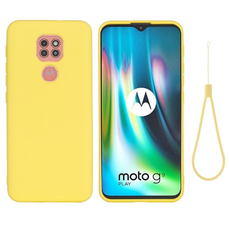 Etui do Motorola Moto G9 Play Biznes Puro Płynny Silikon