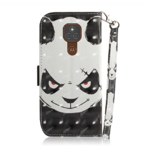 Etui Folio do Motorola Moto G9 Play Zła Panda