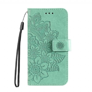 Etui Folio Honor Magic 6 Pro Kwiatowy Wzór Z Paskiem