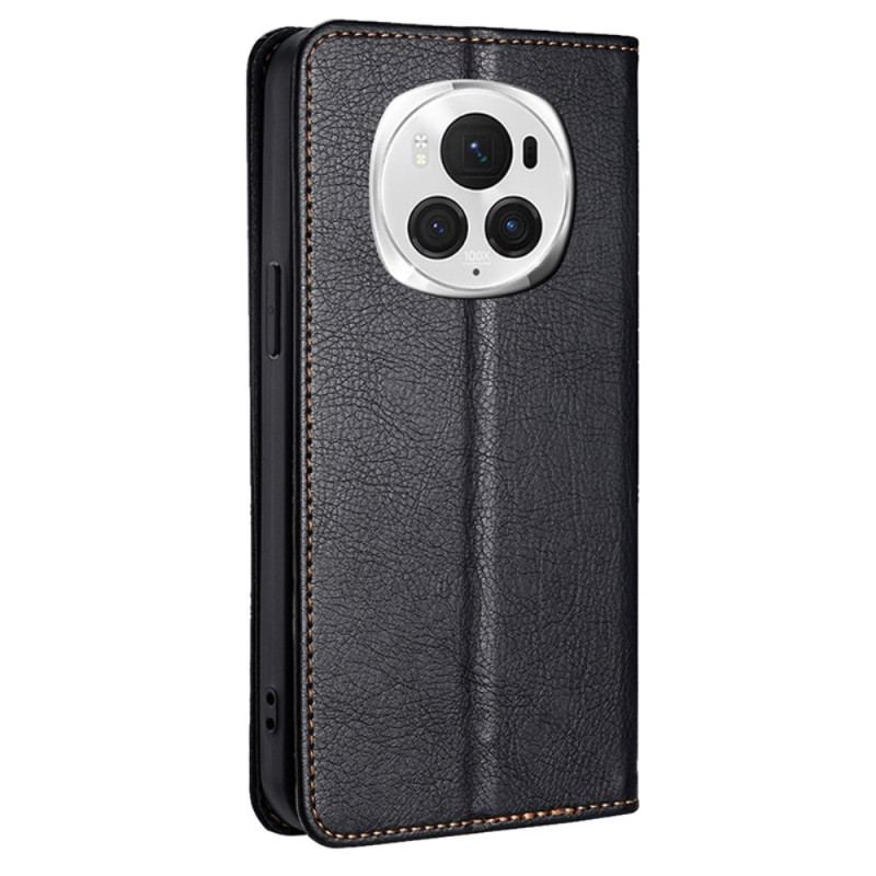 Flip Kotelot Honor Magic 6 Pro Imitacja Skóry Etui Ochronne