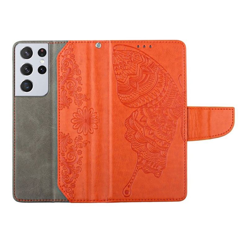 Etui do Samsung Galaxy S21 Ultra 5G Etui Folio Motyl