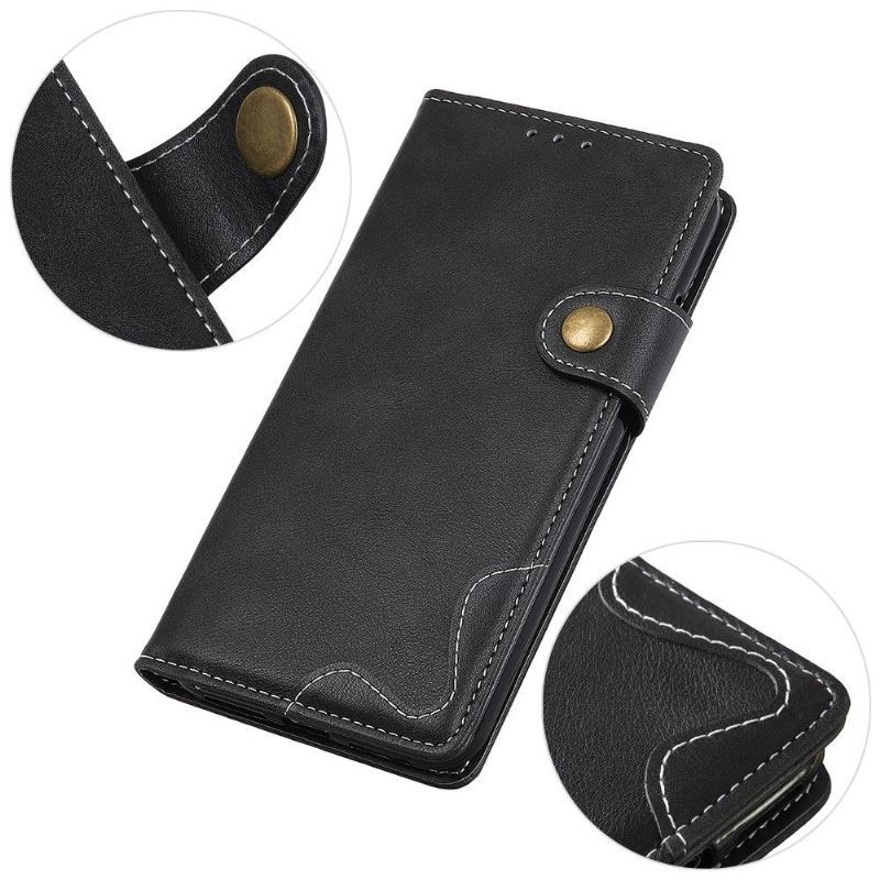 Etui Folio do Samsung Galaxy S21 Ultra 5G Classic S Kształt Odsłonięte Szwy