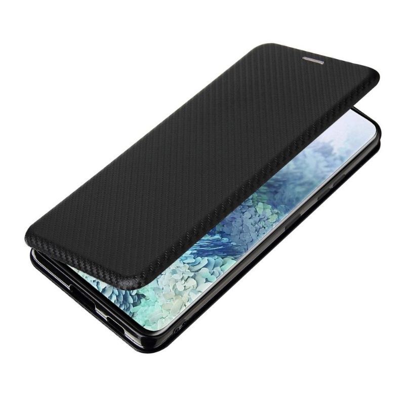 Etui Folio do Samsung Galaxy S21 Ultra 5G Classic W Stylu Włókna Węglowego Ze Sztucznej Skóry