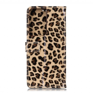 Etui Folio do Samsung Galaxy S21 Ultra 5G Faux Leather Leopard Style