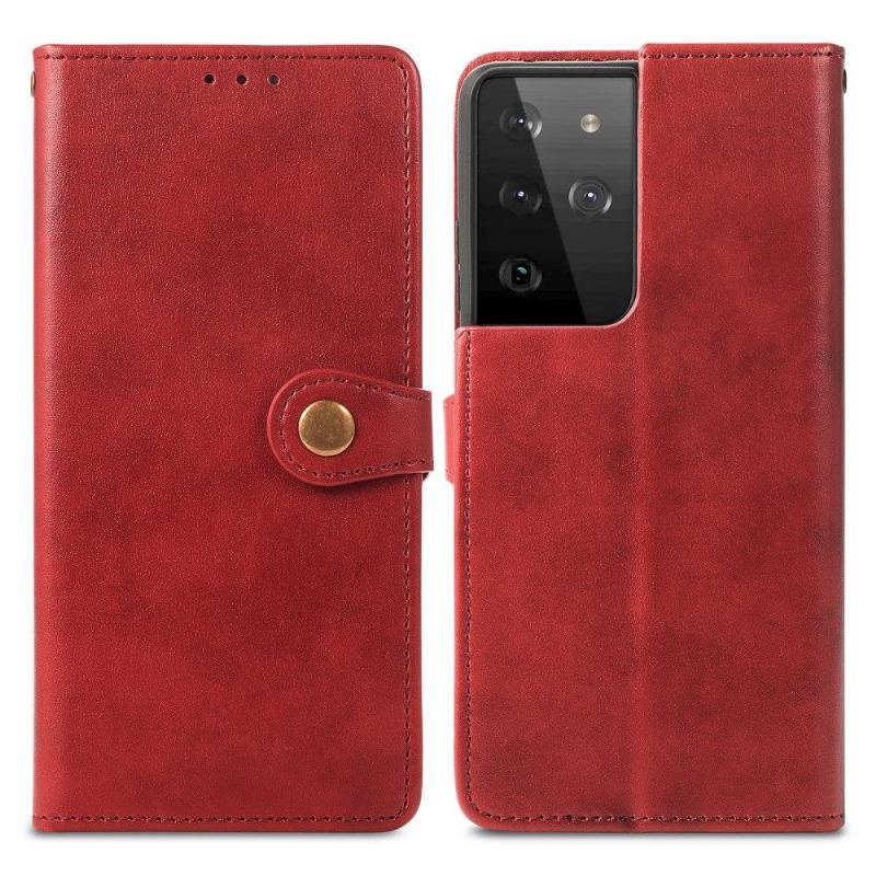 Etui Folio do Samsung Galaxy S21 Ultra 5G Indila Etui Na Karty Ze Sztucznej Skóry