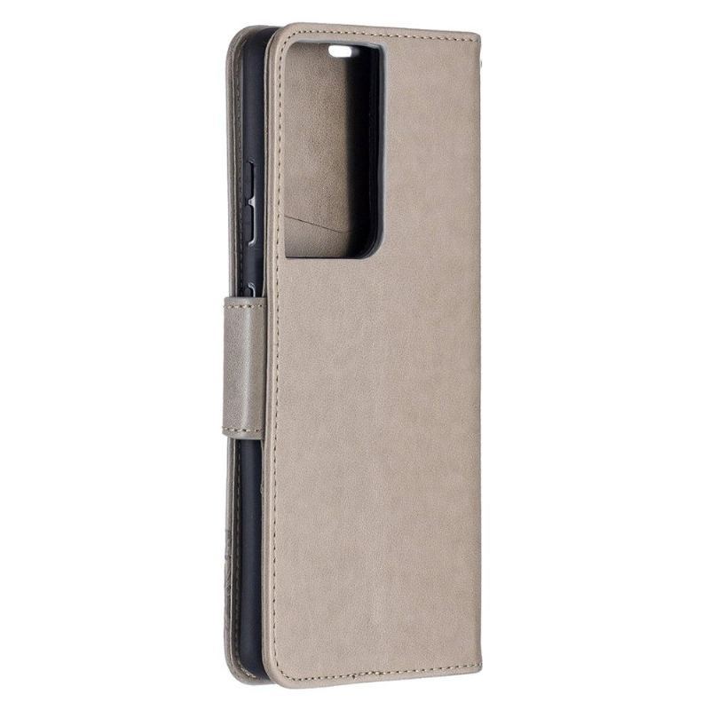 Etui Folio do Samsung Galaxy S21 Ultra 5G Obsługa Funkcji Motyli