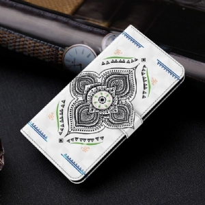 Etui Folio do Samsung Galaxy S21 Ultra 5G Pojedyncza Mandala