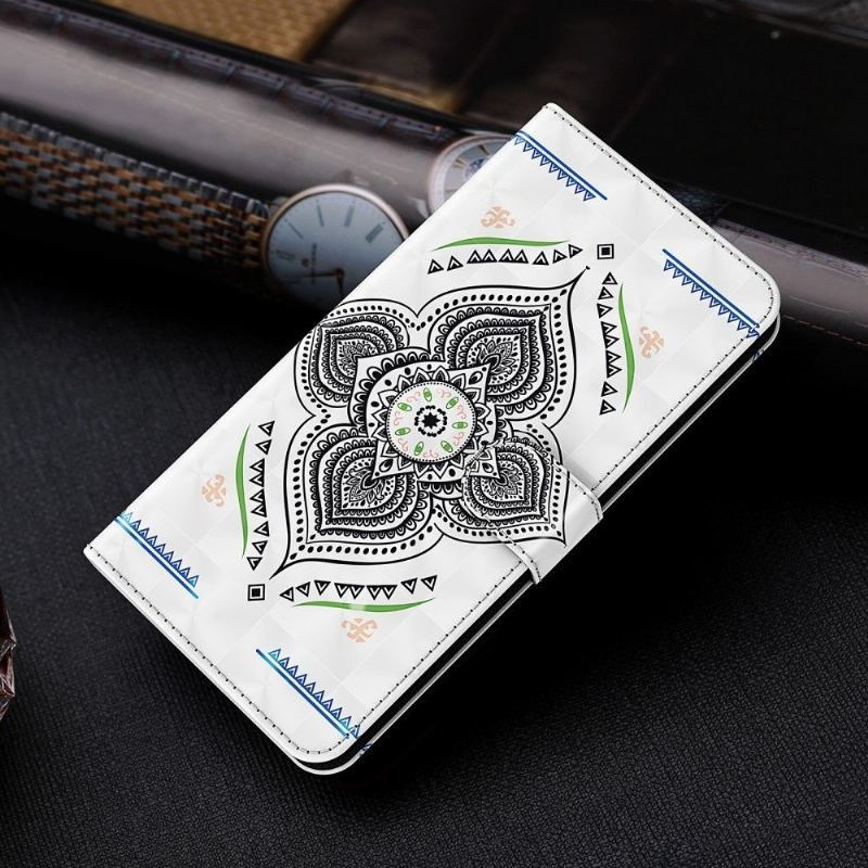 Etui Folio do Samsung Galaxy S21 Ultra 5G Pojedyncza Mandala