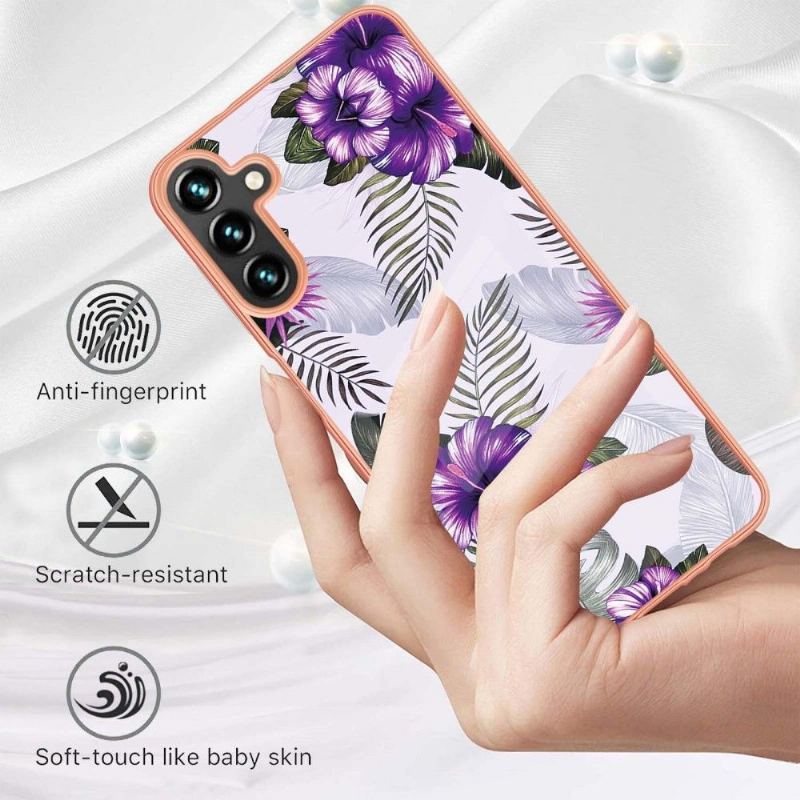 Etui do Samsung Galaxy A13 5G Biznes Egzotyczne Kwiaty