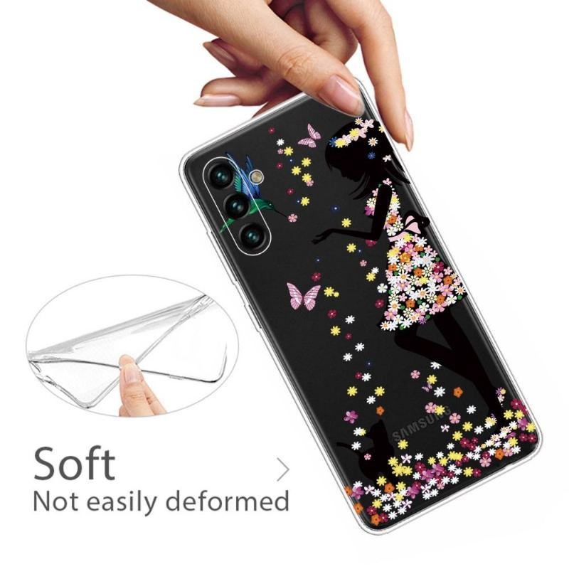 Etui do Samsung Galaxy A13 5G Biznes Kwiat Dziewczyna