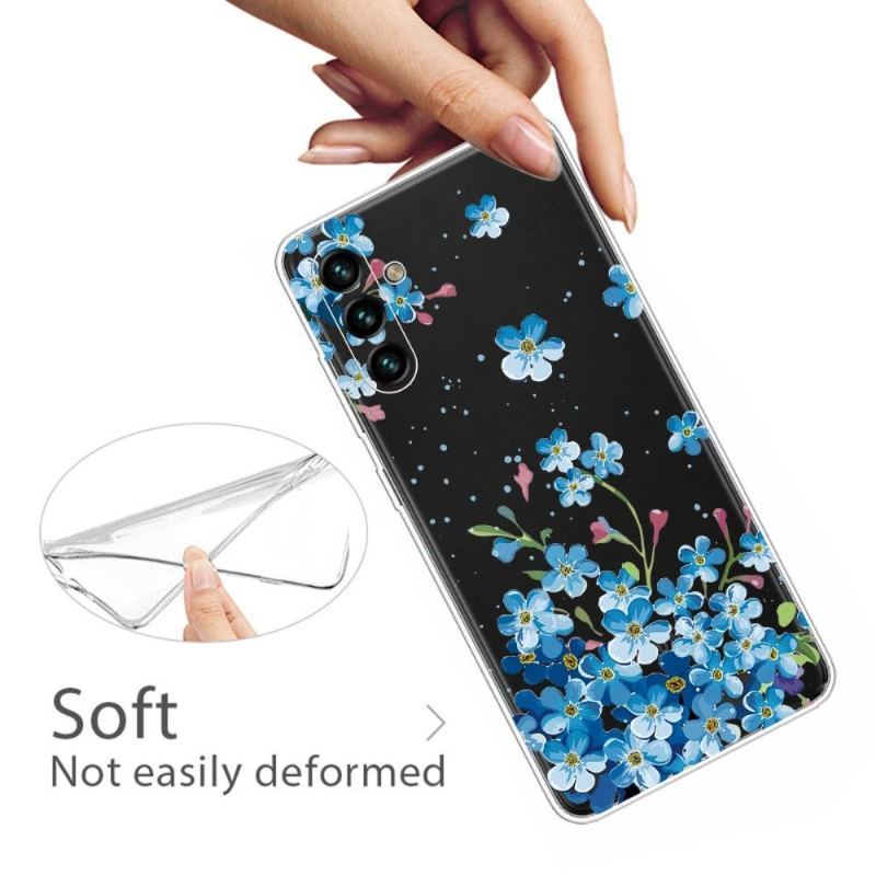 Etui do Samsung Galaxy A13 5G Limonkowy Kwiat