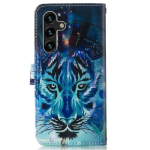 Etui Folio do Samsung Galaxy A13 5G Artystyczny Tygrys