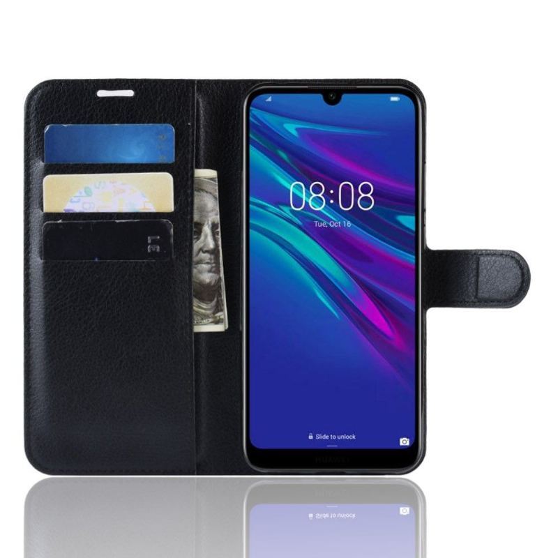 Etui do Huawei Y6 2019 Obrzeża Skórzane Etui Na Karty W Stylu