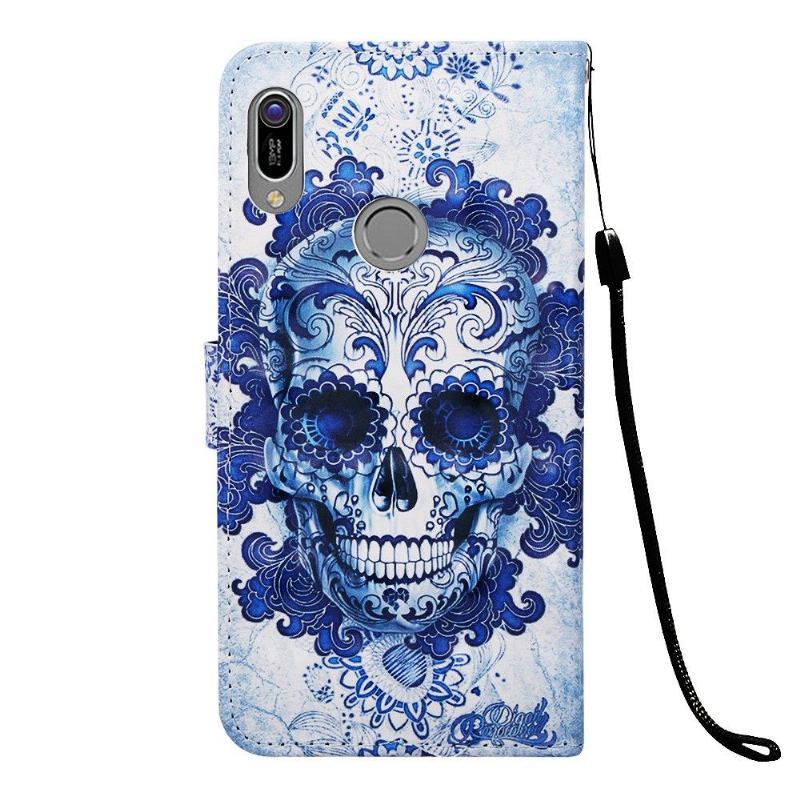 Etui Folio do Huawei Y6 2019 Calavera Wzór