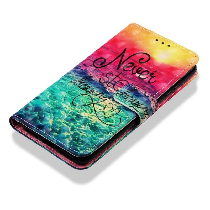 Etui Folio do Huawei Y6 2019 Nigdy Nie Przestawaj Marzyć