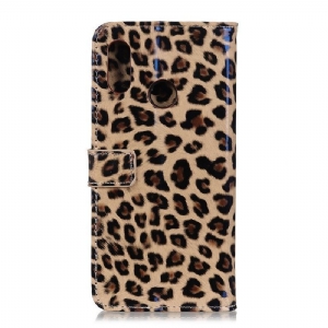 Etui Folio do Huawei Y6 2019 Portfel Leopard Portfel