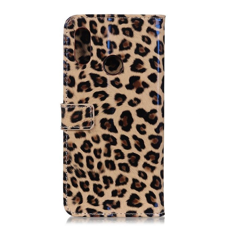 Etui Folio do Huawei Y6 2019 Portfel Leopard Portfel