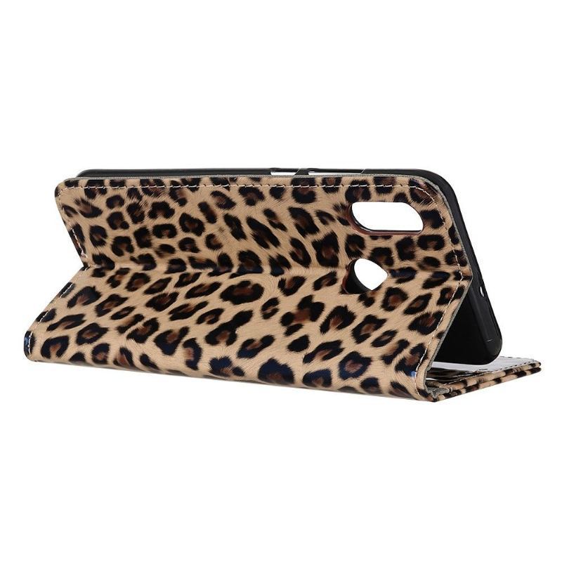 Etui Folio do Huawei Y6 2019 Portfel Leopard Portfel