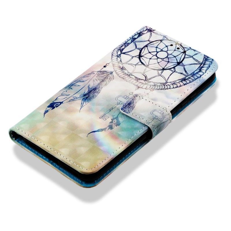 Etui Folio do Huawei Y6 2019 z Łańcuch Łapacz Snów