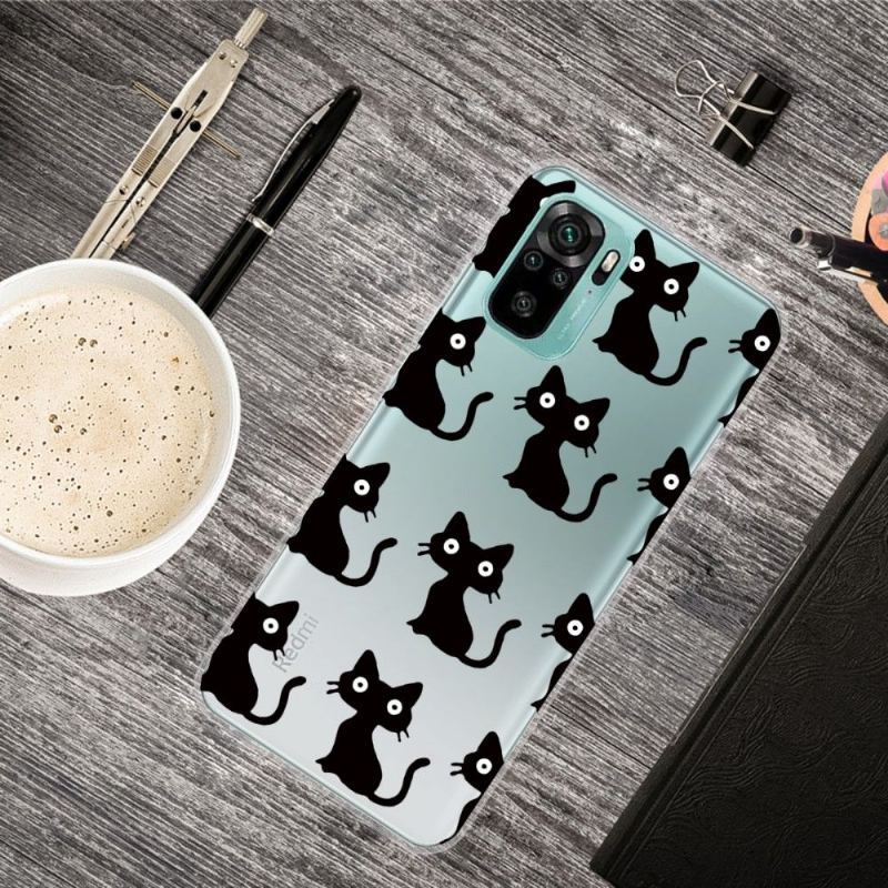 Etui do Xiaomi Redmi Note 10 Classic Czarne Koty