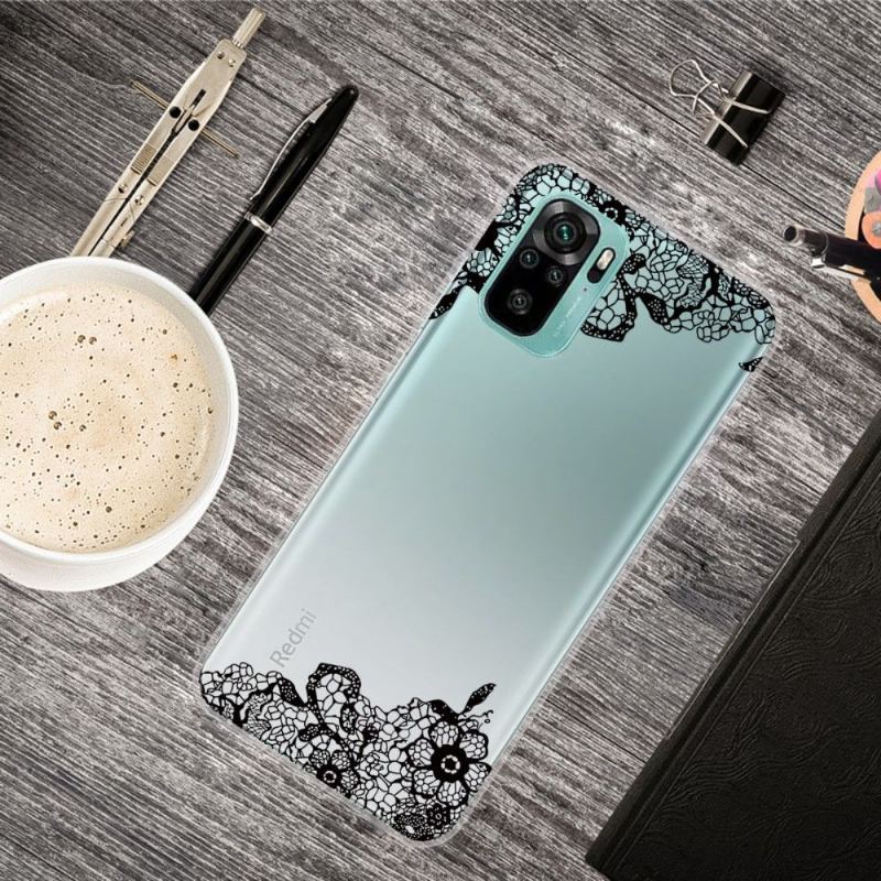 Etui do Xiaomi Redmi Note 10 Classic Kwiat Koronki