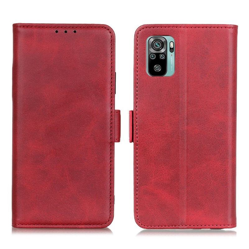 Etui Folio do Xiaomi Redmi Note 10 Obrzeża Portfel Matowy Pokrowiec Ze Sztucznej Skóry