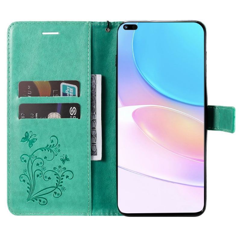 Etui Folio do Honor 50 Lite / Huawei Nova 8i Classic Obsługa Funkcji Motyli