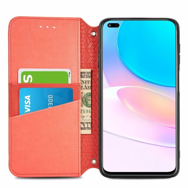 Etui Folio do Honor 50 Lite / Huawei Nova 8i Skórzany Futerał Flip Chic Mandala