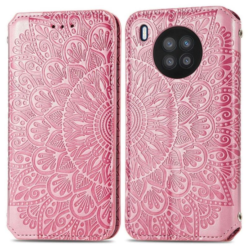 Etui Folio do Honor 50 Lite / Huawei Nova 8i Skórzany Futerał Flip Chic Mandala