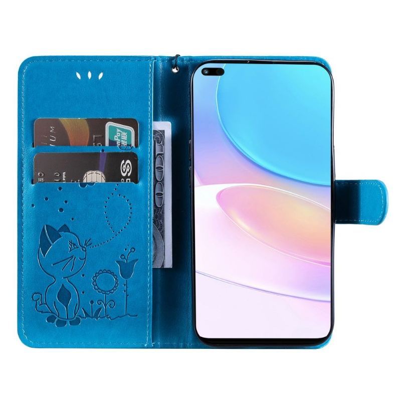 Obudowa Etui Na Telefon do Honor 50 Lite / Huawei Nova 8i Ilustracja Kot