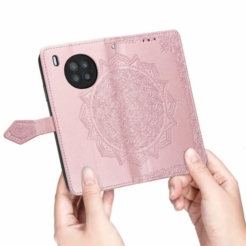 Obudowa Etui Na Telefon do Honor 50 Lite / Huawei Nova 8i Mandala Relief Faux Leather