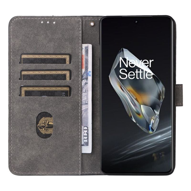 Etui Folio Do Oneplus 12r Ochrona Smyczy Rfid