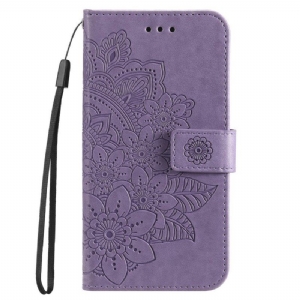 Etui Folio do Honor Magic 5 Lite z Łańcuch Paskowata Mandala