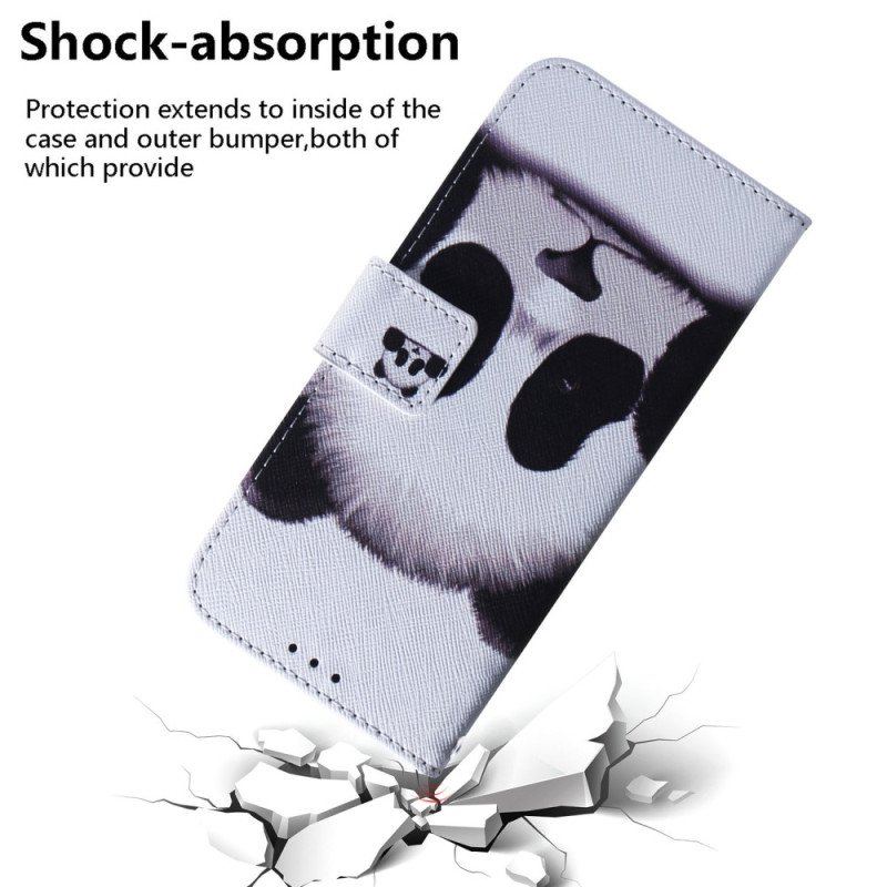 Obudowa Etui Na Telefon do Honor Magic 5 Lite z Łańcuch Paskowata Panda