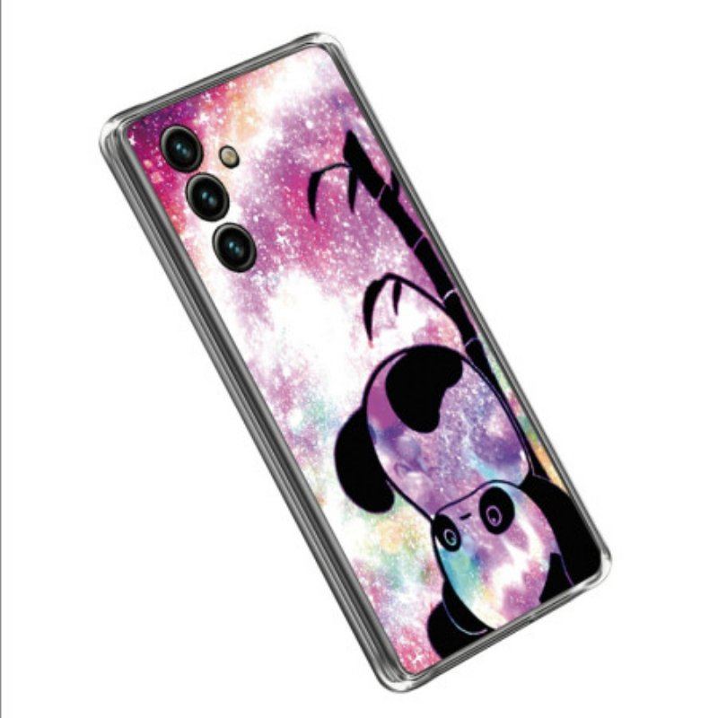 Etui do Samsung Galaxy A14 / A14 5G Silikonowa Panda Do Góry Nogami