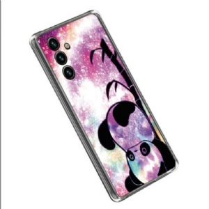 Etui do Samsung Galaxy A14 / A14 5G Silikonowa Panda Do Góry Nogami