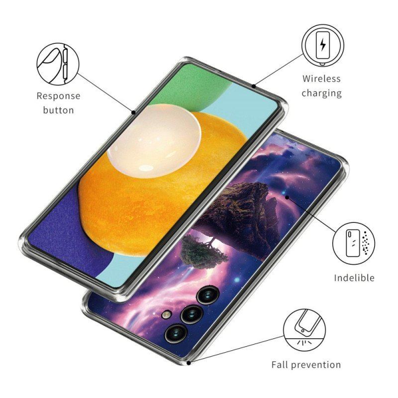 Etui do Samsung Galaxy A14 / A14 5G Silikonowe Futurystyczne Drzewo