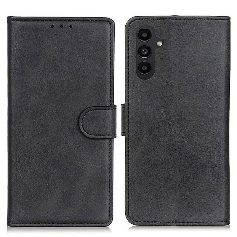 Etui Folio do Samsung Galaxy A14 / A14 5G Matowa Sztuczna Skóra